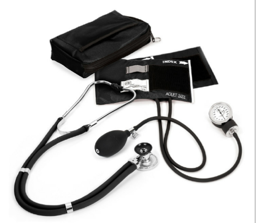 Manual Blood Pressure Cuff , Aneroid Sphygmomanometer with STETHOSCOPE ,  Pediatric (Child Cuff 18.4 -26.7cm (7.25 - 10.5 IN)